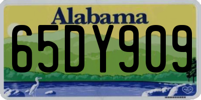 AL license plate 65DY909
