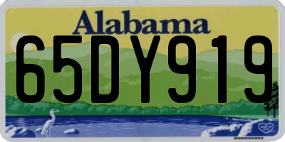 AL license plate 65DY919