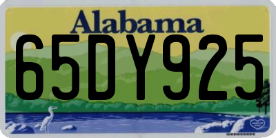 AL license plate 65DY925