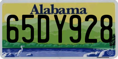 AL license plate 65DY928