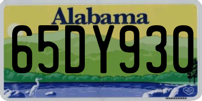 AL license plate 65DY930