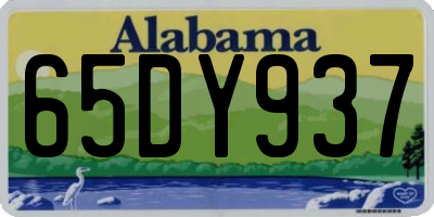 AL license plate 65DY937