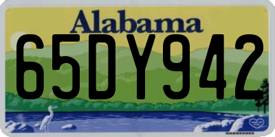 AL license plate 65DY942