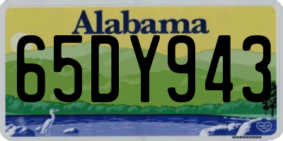 AL license plate 65DY943