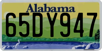 AL license plate 65DY947