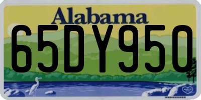 AL license plate 65DY950