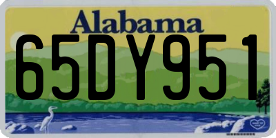 AL license plate 65DY951