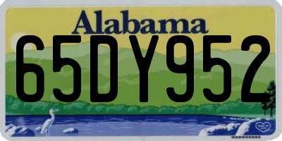 AL license plate 65DY952