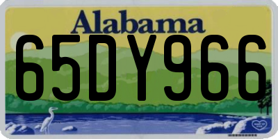 AL license plate 65DY966