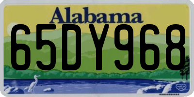 AL license plate 65DY968