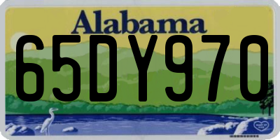 AL license plate 65DY970