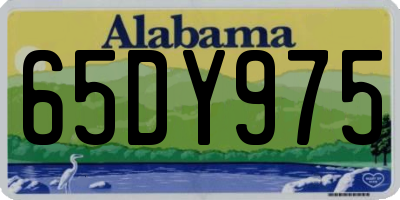 AL license plate 65DY975