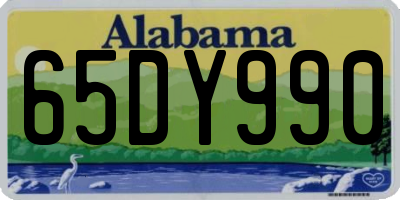 AL license plate 65DY990