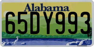 AL license plate 65DY993