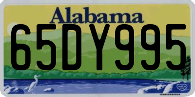 AL license plate 65DY995