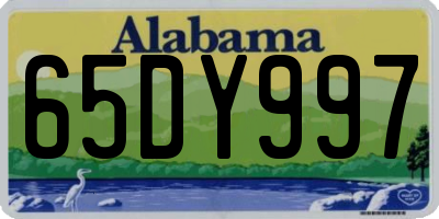 AL license plate 65DY997