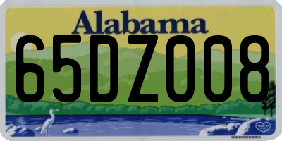 AL license plate 65DZ008