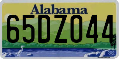 AL license plate 65DZ044