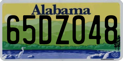 AL license plate 65DZ048