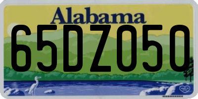 AL license plate 65DZ050