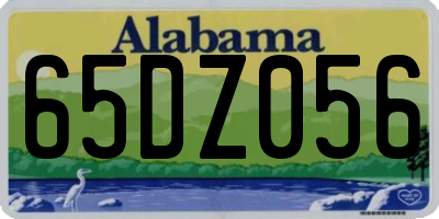 AL license plate 65DZ056