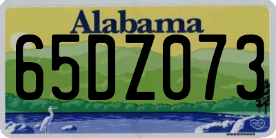 AL license plate 65DZ073