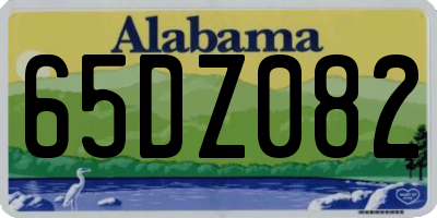 AL license plate 65DZ082