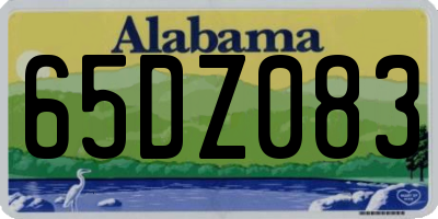 AL license plate 65DZ083