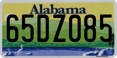 AL license plate 65DZ085