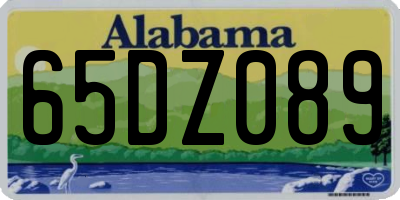 AL license plate 65DZ089