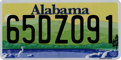 AL license plate 65DZ091