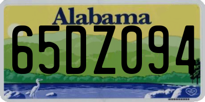 AL license plate 65DZ094