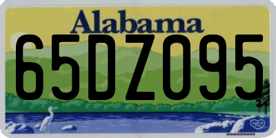 AL license plate 65DZ095