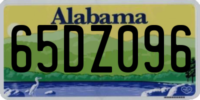 AL license plate 65DZ096