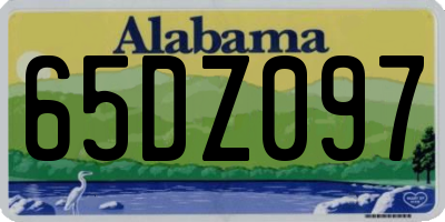 AL license plate 65DZ097