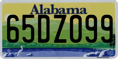 AL license plate 65DZ099