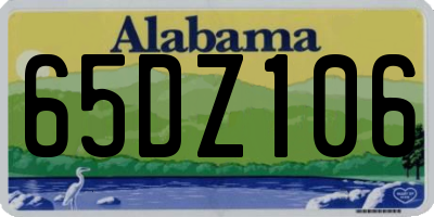 AL license plate 65DZ106