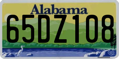 AL license plate 65DZ108