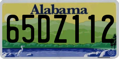 AL license plate 65DZ112