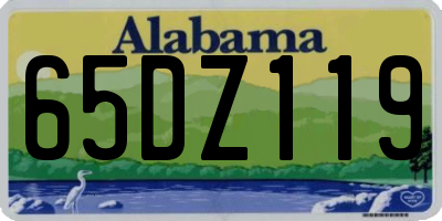 AL license plate 65DZ119