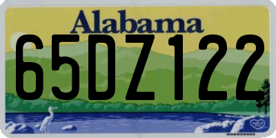 AL license plate 65DZ122