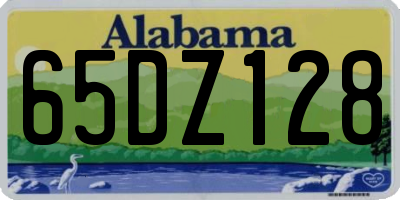 AL license plate 65DZ128
