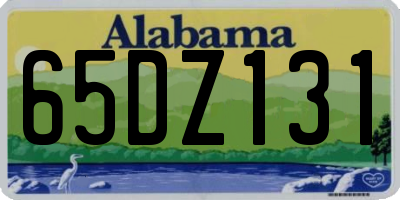 AL license plate 65DZ131