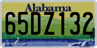 AL license plate 65DZ132