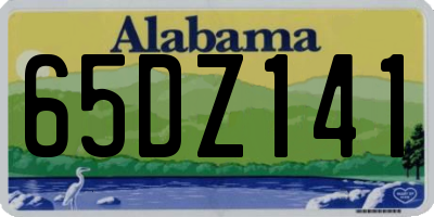 AL license plate 65DZ141