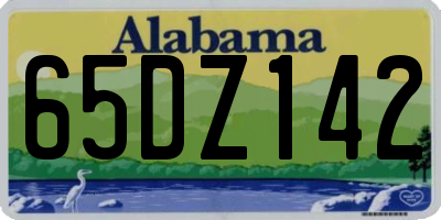 AL license plate 65DZ142