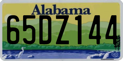 AL license plate 65DZ144