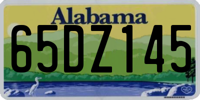 AL license plate 65DZ145