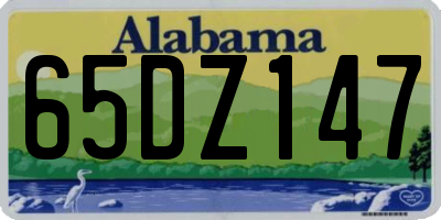 AL license plate 65DZ147
