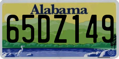 AL license plate 65DZ149